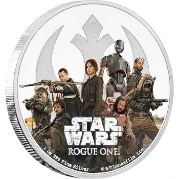 Star Wars Rogue One 1 Oz Silver Coin Rebel Alliance